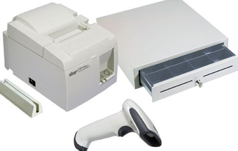 INTUIT, BLUESTAR POS HARDWARE BUNDLE, RECEIPT PRINTER, CASH DRAWER, CARD SWIPE, BARCODE READER